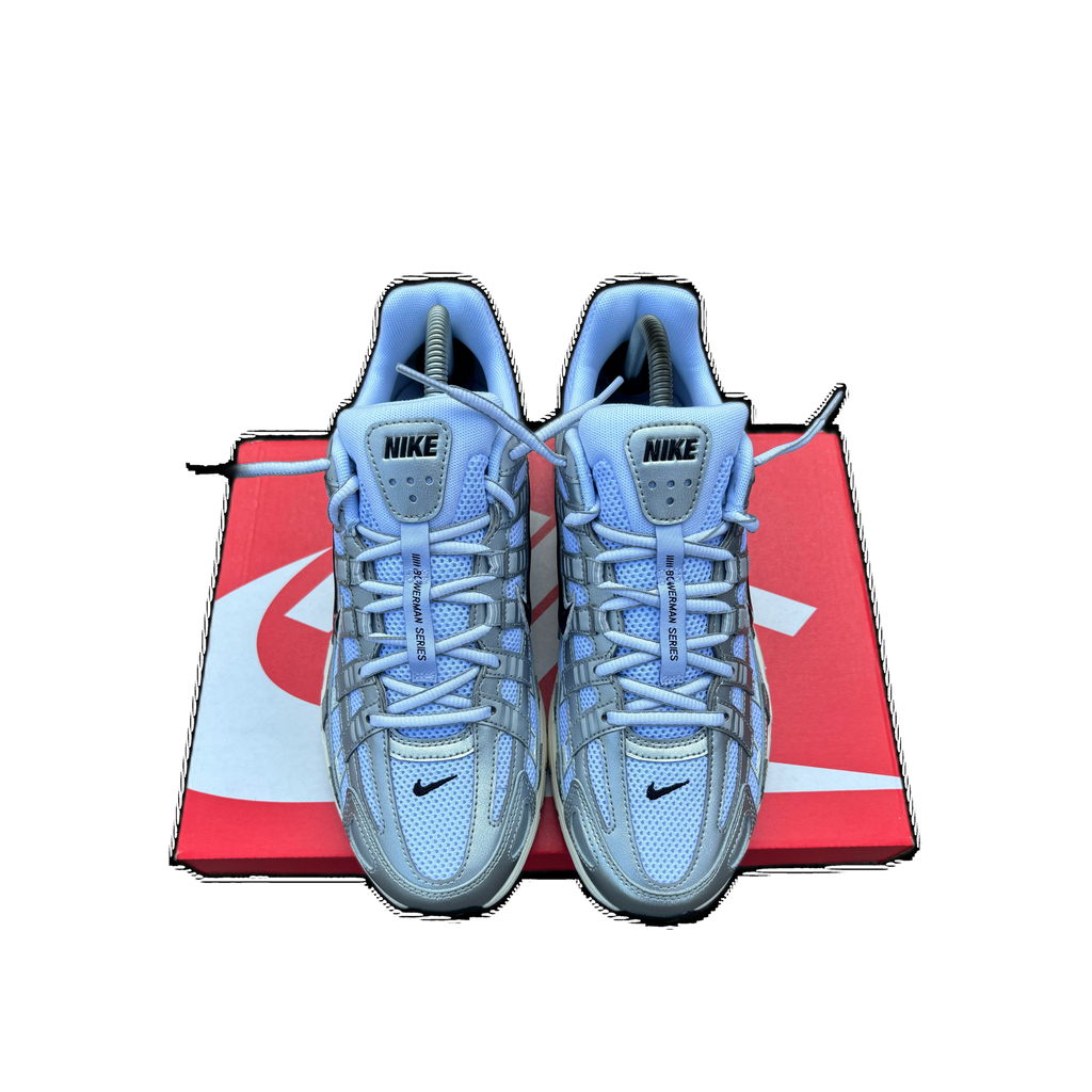 Nike P-6000 White Metallic Silver Flat Silver Black