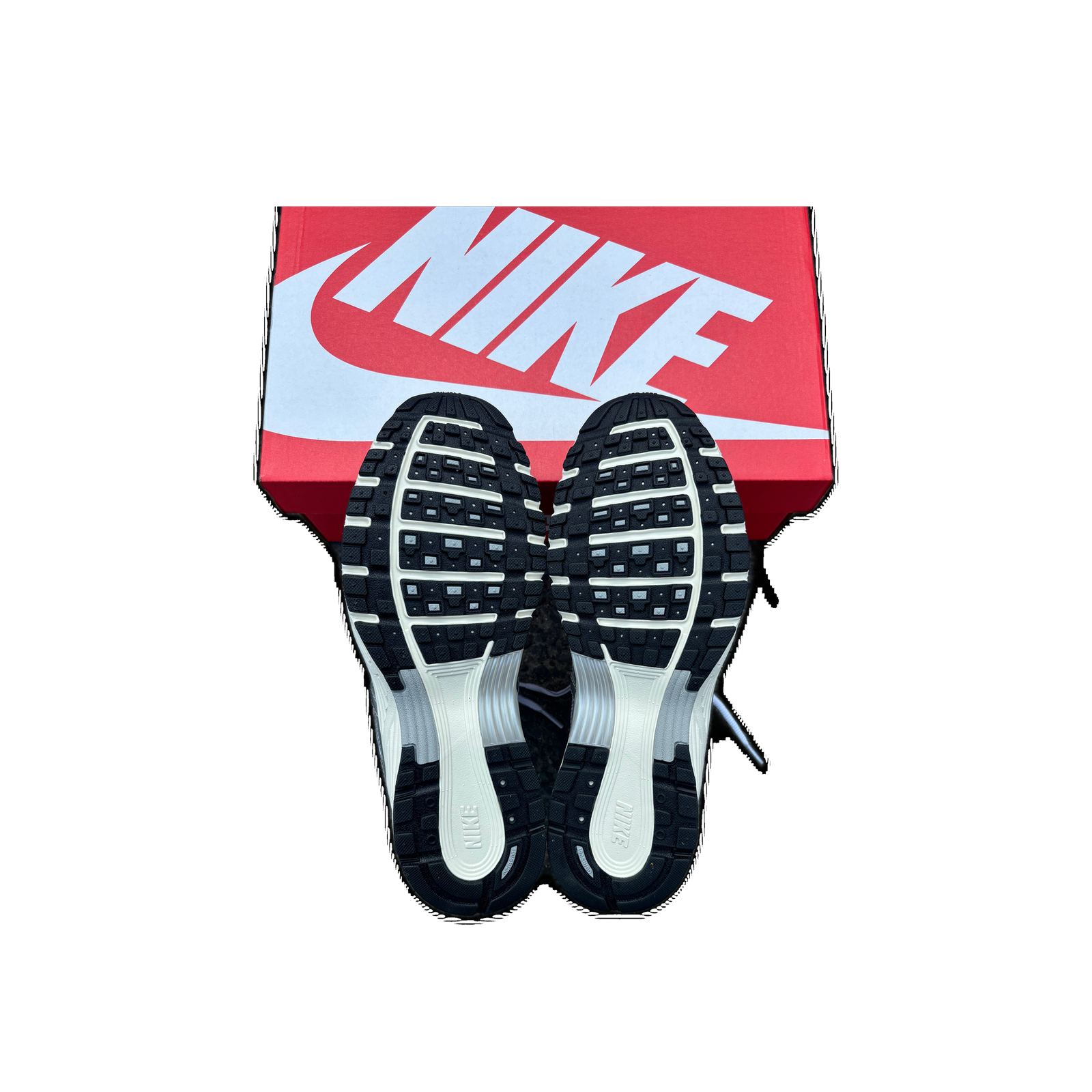 Nike P-6000 White Metallic Silver Flat Silver Black