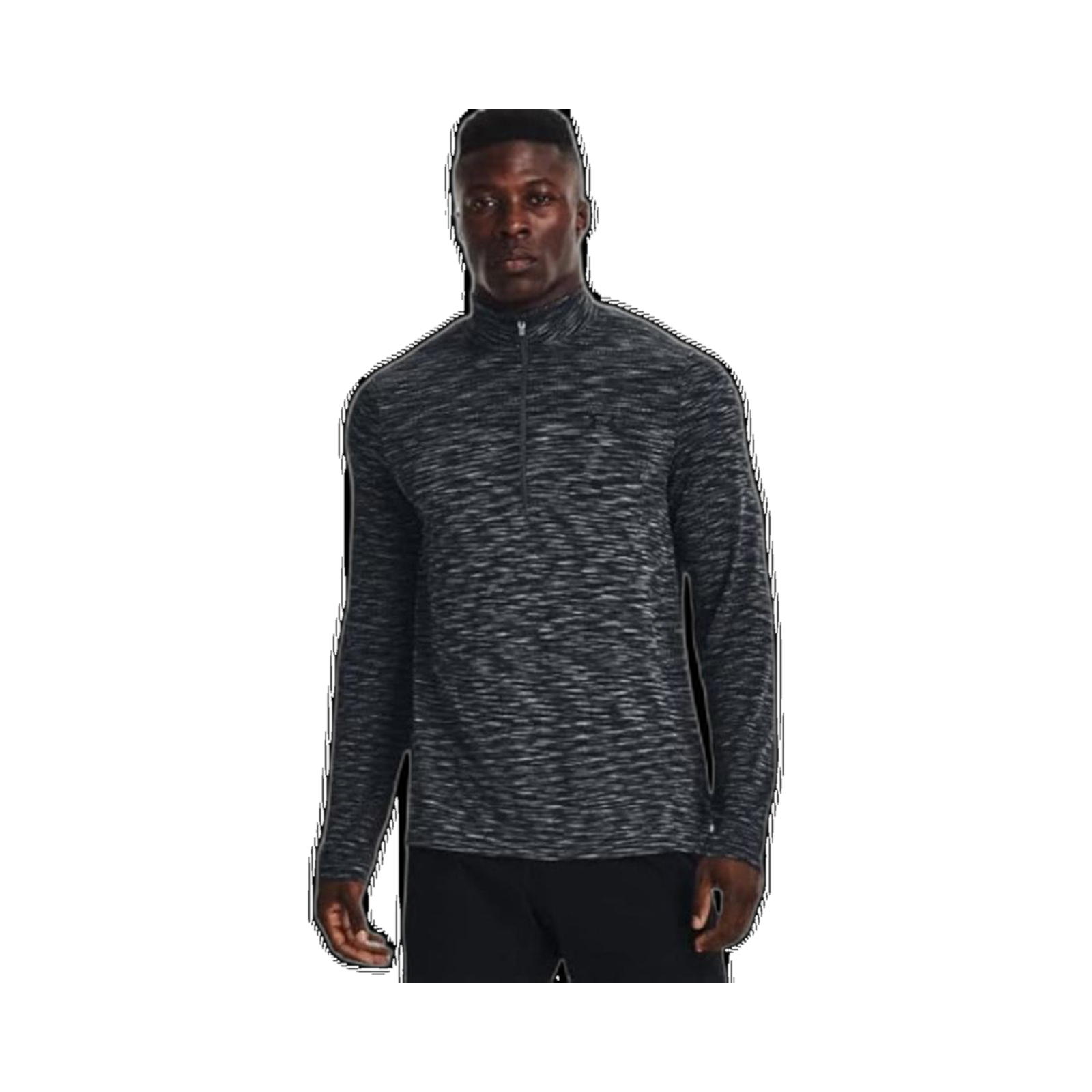 UA Black Grey Tech 1/4 Zip