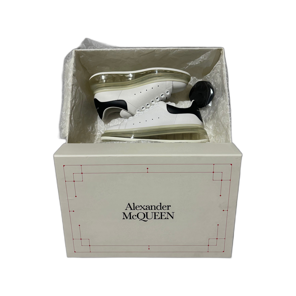 Alexander McQueen Oversized Clear Sneaker - White/Black