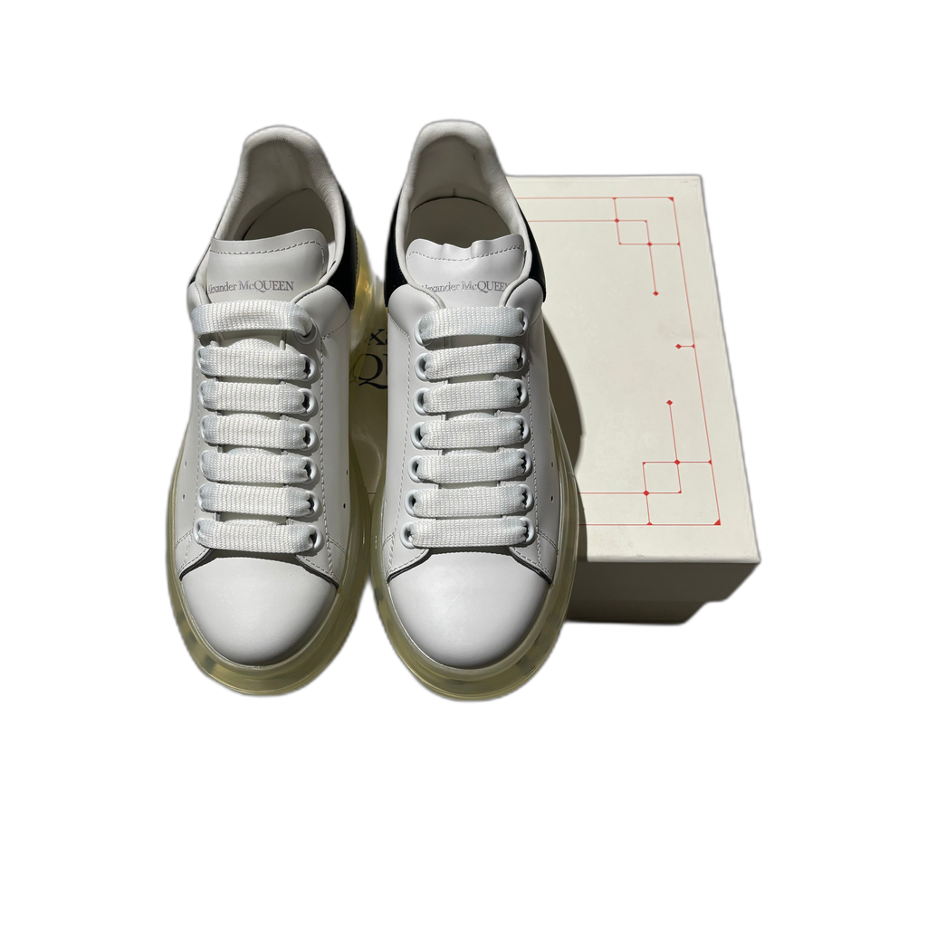 Alexander McQueen Oversized Clear Sneaker - White/Black