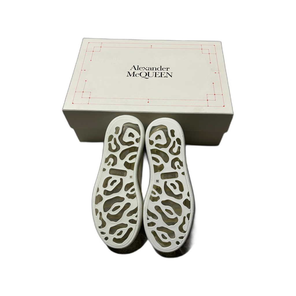 Alexander McQueen Oversized Clear Sneaker - White/Black